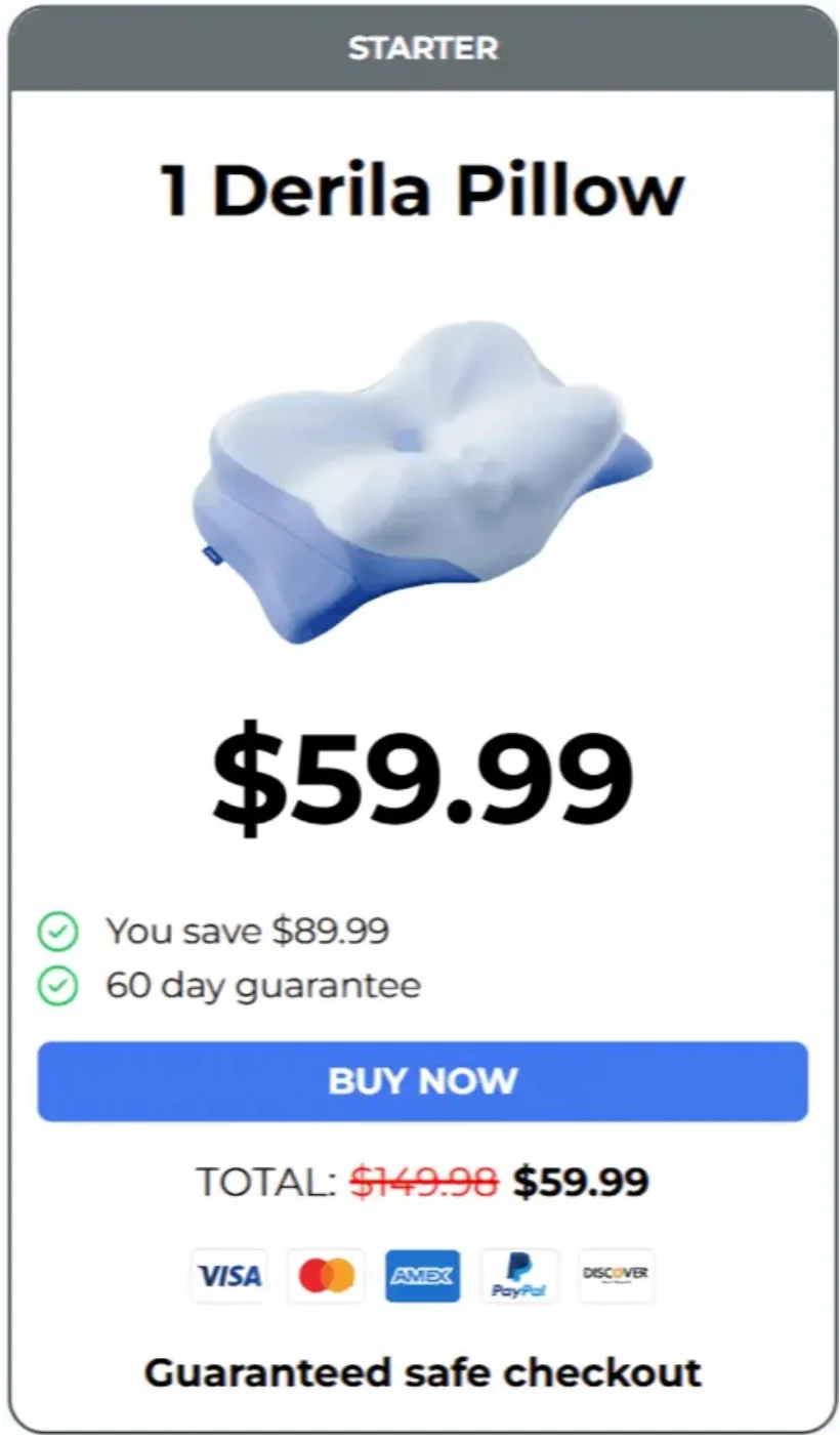 Order Derila Pillow 1 Pack — $69